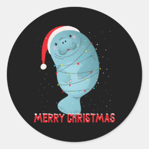 A Tree Lights Classic Round Sticker