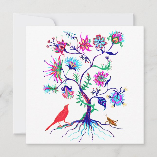 A tree of life holiday card (Front)