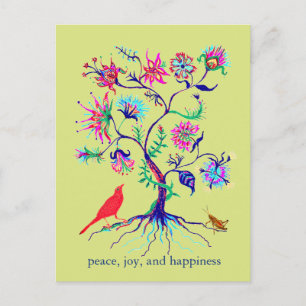 A tree of life postcard