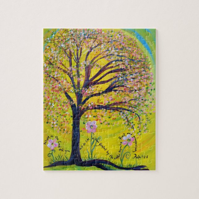 A Tree Planted by the Water Jigsaw Puzzle (Vertical)