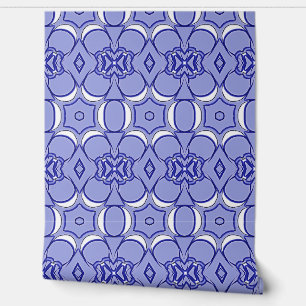 A trendy blue colour classic "Ratti_Creative_Arts" Wallpaper