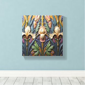 A Trio of Irises Canvas Print