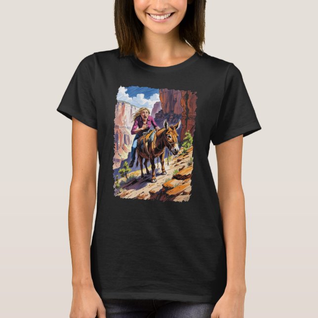 A trip down the Bright Angel Trail T-Shirt (Front)