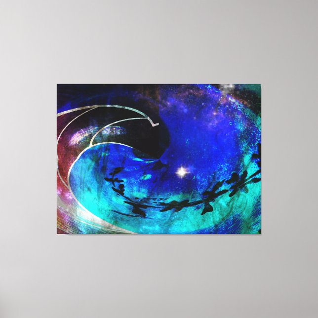 A Trip Into The Wormhole Canvas Print (Front)
