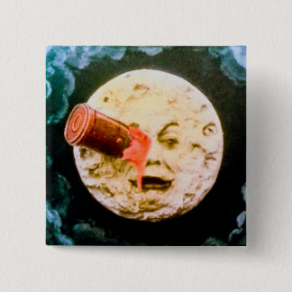 A Trip to the Moon 15 Cm Square Badge