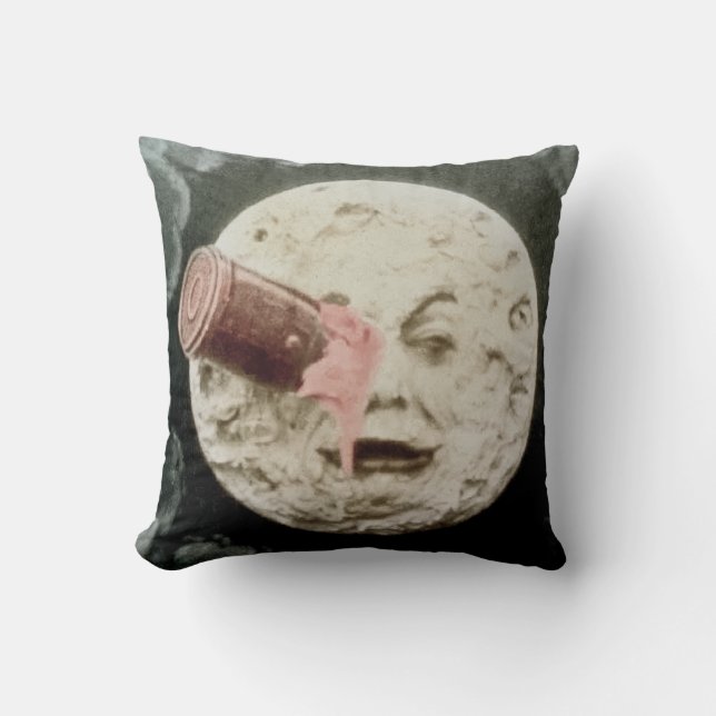 A Trip to the Moon (Muted Hand Tint) Cushion (Front)