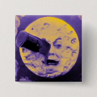 A Trip to the Moon (Purple Fizzy Fuzz) 15 Cm Square Badge