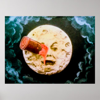 A Trip to the Moon Vintage Poster
