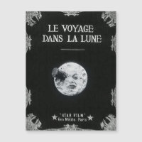 A Trip to the Moon Vintage Retro French Cinema