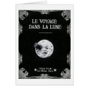 A Trip to the Moon Vintage Retro French Cinema