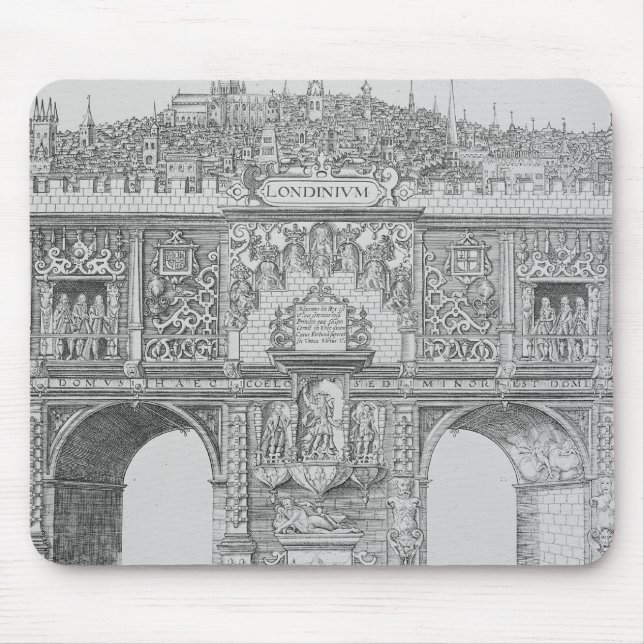 A Triumphal Arch, engraved by William Kip, 1604 Mouse Mat (Front)