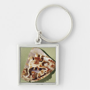 A triumphant emperor trampling barbarians key ring