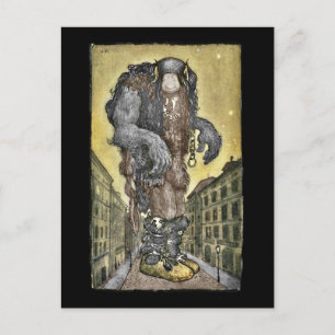 A Troll in the City Postcard