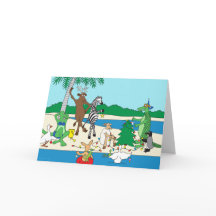 A Tropical Beach Holiday Greeting