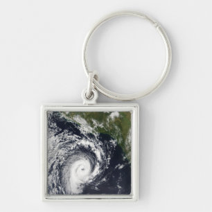 A tropical cyclone key ring