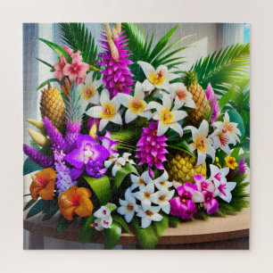 A tropical floral masterpiece jigsaw puzzle