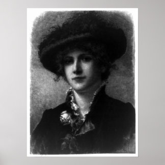 A Tropical Flower - Frederick Dielman - 1891 Poster