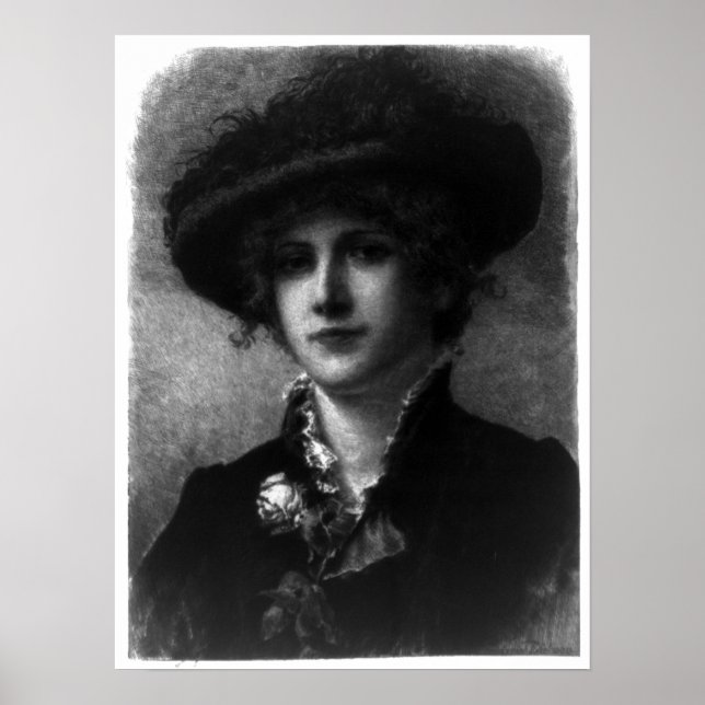 A Tropical Flower - Frederick Dielman - 1891 Poster (Front)