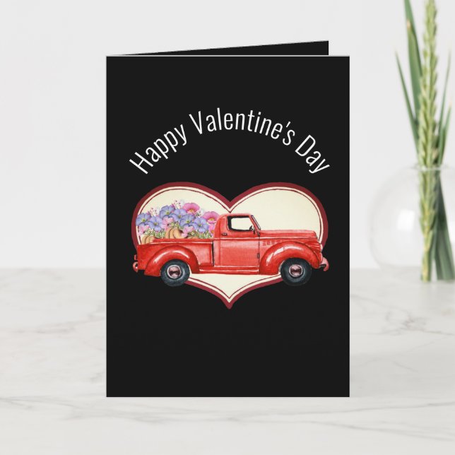 A Truckload Of Flowers 5" x 7" Folded Card (Front)