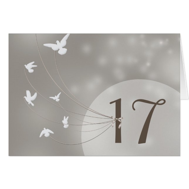 A True Fairy Tale Table Number Card (Front Horizontal)