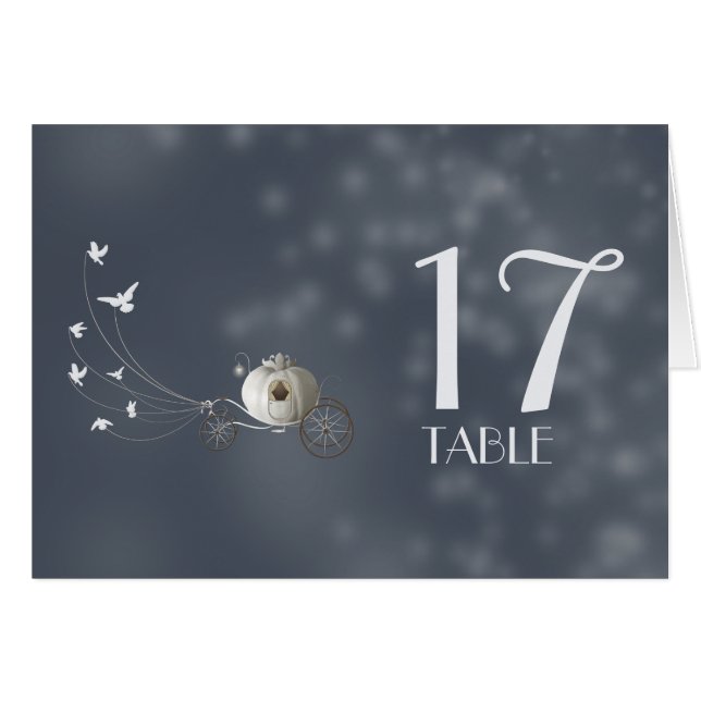 A True Fairy Tale Table Number Card (Front Horizontal)