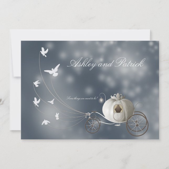 A True Fairy Tale Wedding Invitation (Front)