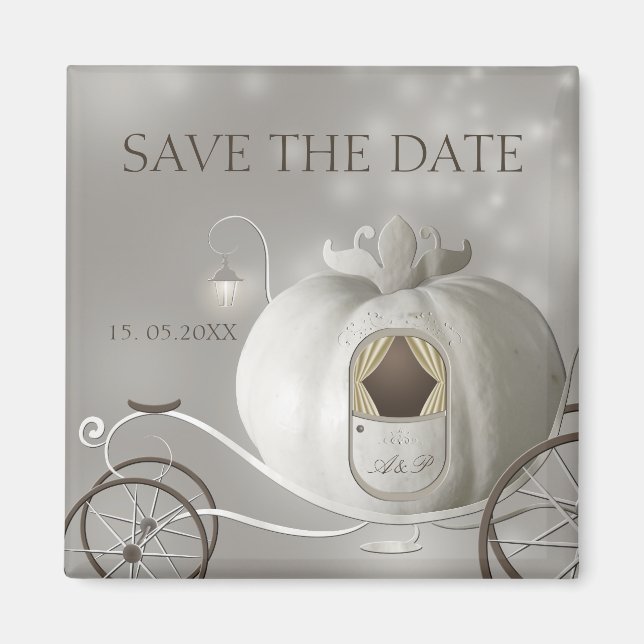 A True Fairy Tale Wedding Save the Date Magnet (Front)