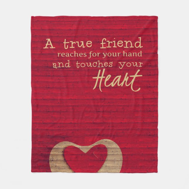 A True Friend - A Friendship Blanket - BLANKET MED (Front)