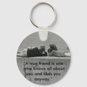 A True Friend Key Ring