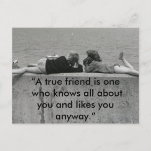 A True Friend Postcard