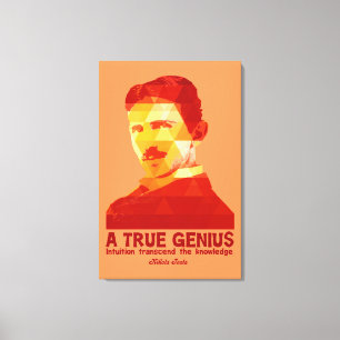 A True Genius -Nikola Tesla- Canvas Print