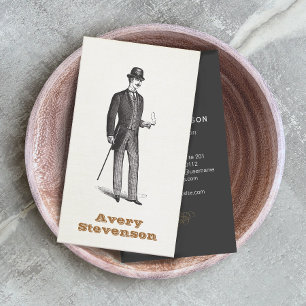 A True Gentleman In Bowler Hat Business Card