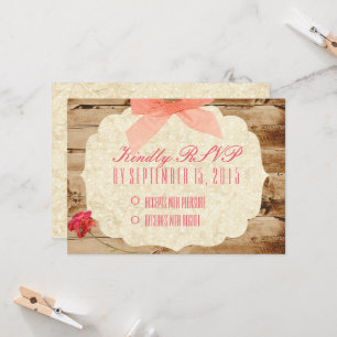 A True Love Story "RSVP" card