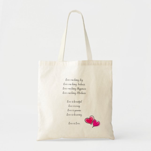 a true poem tote bag (Front)