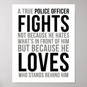 A True Police Officer Fights Poster