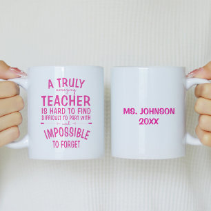 A Truly Amazing Teacher Hot Pink Coffee Mug