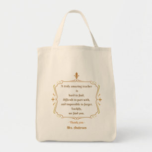 A truly amazing teacher is hard to find tote bag