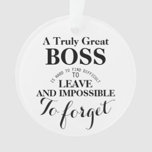 A truly Great Boss  Boss gift  Ornament