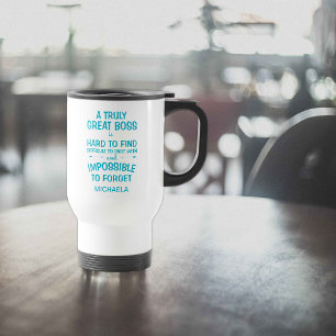 A Truly Great Boss Personalized Travel Mug
