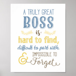 A Truly Great Boss Poster
