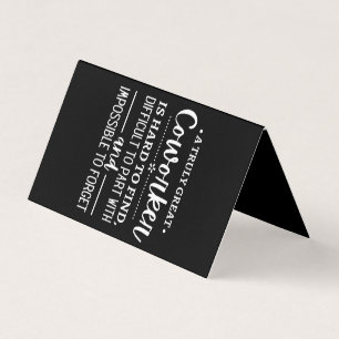 A Truly Great Coworker Business Card