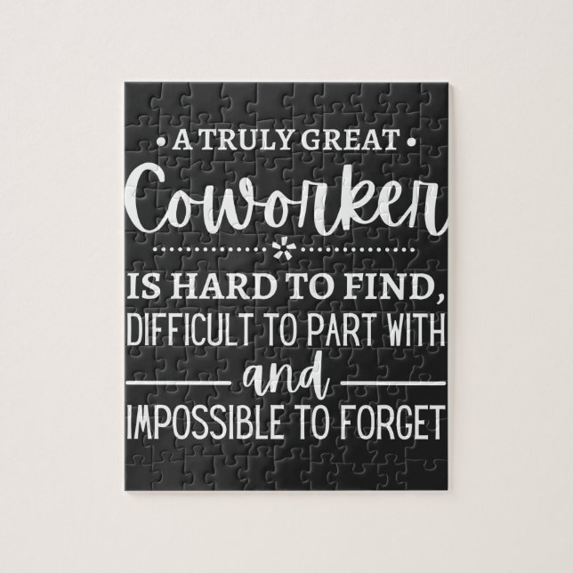 A Truly Great Coworker Jigsaw Puzzle (Vertical)