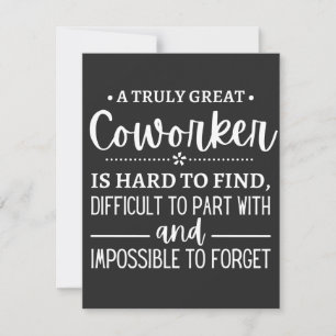 A Truly Great Coworker Thank You Card