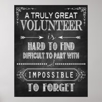 A Truly Great Volunteer Poster