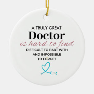 A Truly GreatA Truly Great Doctor – Personalized  Ceramic Tree Decoration