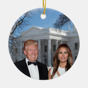 A Trump Christmas: Donald and Melania Ceramic Tree Decoration