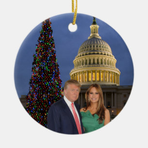 A Trump Christmas: Donald and Melania Ceramic Tree Decoration