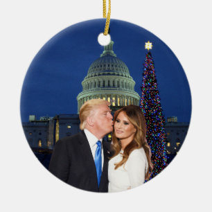 A Trump Christmas: Donald and Melania Ceramic Tree Decoration