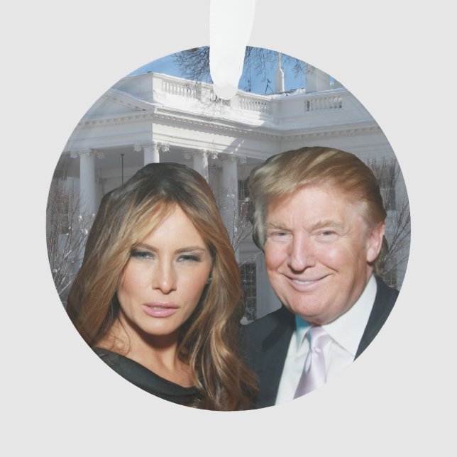 A Trump Christmas: Donald and Melania Ornament (Front)