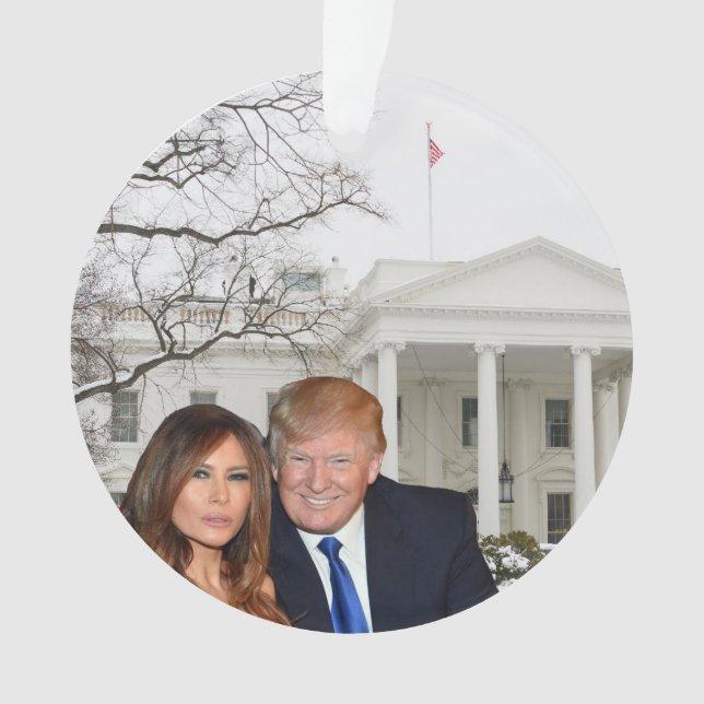 A Trump Christmas: Donald and Melania Ornament (Front)